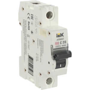 IEK ARMAT Автоматический выключатель M06N 1P C 20А - AR-M06N-1-C020 IEK ARMAT Автоматический выключатель M06N 1P C 20А - AR-M06N-1-C020