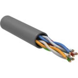 IEK Кабель связи витая пара U/UTP кат.5 CCA 100МГц 4 пары PVC solid 305м серый GENERICA