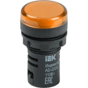 IEK Лампа AD22DS(LED)матрица d=22мм желтый 12В AC/DC - BLS10-ADDS-012-K05 IEK Лампа AD22DS(LED)матрица d=22мм желтый 12В AC/DC - BLS10-ADDS-012-K05
