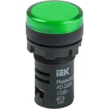 IEK Лампа AD22DS(LED)матрица d=22мм зеленый 110В AC/DC