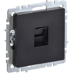 IEK BRITE Розетка компьютерная RJ45 кат.5E РК10-БрЧ черный - BR-K10-1-K02 IEK BRITE Розетка компьютерная RJ45 кат.5E РК10-БрЧ черный - BR-K10-1-K02