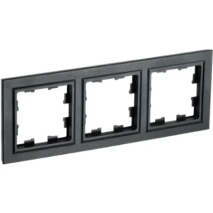 IEK BRITE Рамка 3-местная РУ-3-БрЧ черный - BR-M32-K02 IEK BRITE Рамка 3-местная РУ-3-БрЧ черный - BR-M32-K02