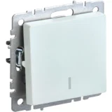 IEK BRITE Выключатель 1-клавишный с индикацией 10А ВС10-1-1-БрЖ жемчуг