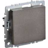 IEK BRITE Выключатель 1-клавишный самовозвратный 10А ВС10-1-4-БрТБ темная бронза