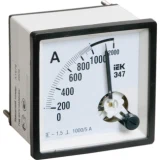 IEK Амперметр аналоговый Э47 1000/5А класс точности 1,5 96х96мм