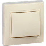 IEK KVARTA Выключатель 1-клавишный ВС10-1-0-ККм-44 10А IP44 кремовый