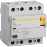 IEK Выключатель дифференциальный (УЗО) ВД1-63 4Р 40А 300мА