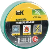 IEK Изолента 0,13х15мм зеленая 10м