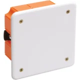 IEK Коробка распаячная КМ41022 92х92x45мм для полых стен (с саморезами, пластиковые лапки, с крышкой)