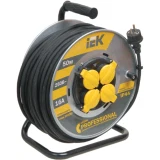 IEK Катушка УК50 на мет. с термозащитой 4 места 2P+PE/50м КГ 3х2,5мм2 IP44 PROFESSIONAL