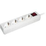 IEK Удлинитель У04К-выкл. 4 места 2P+PE/3м 3х1мм2 16А/250В